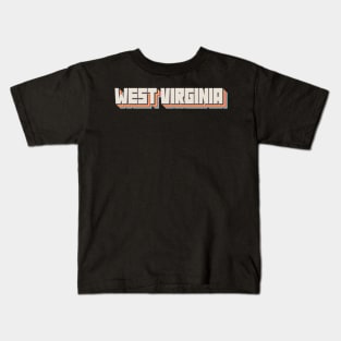 West Virginia State Kids T-Shirt